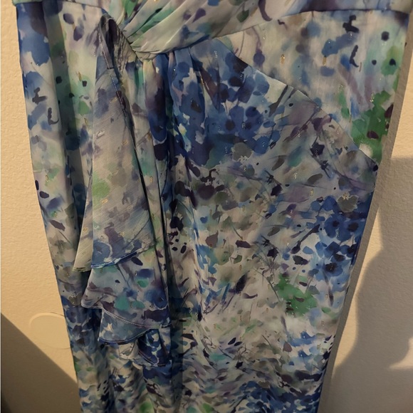 Adrianna Papell Blue Floral Maxi Dress. Size 4. NWT. - Picture 11 of 11